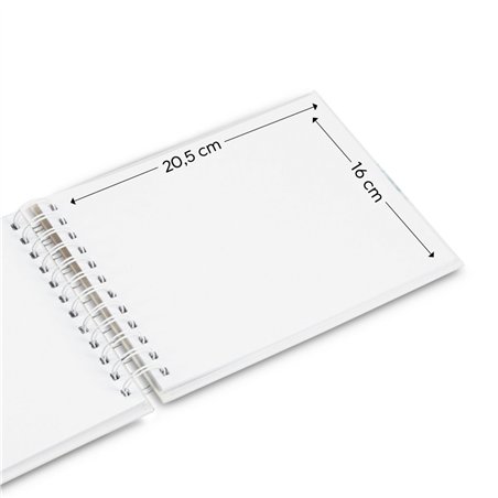 Hama  Fine Art  spirale salvia 24x17 50 pagine bianche  9866