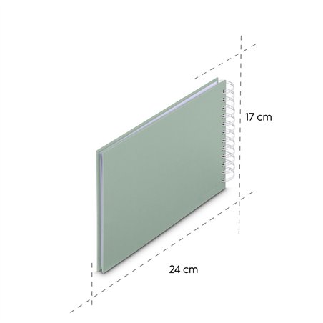 Hama  Fine Art  spirale salvia 24x17 50 pagine bianche  9866