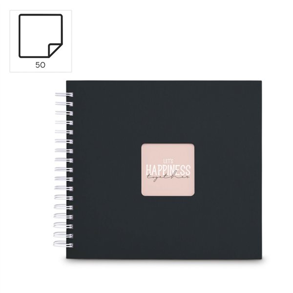 Hama  Fine Art  spirale NewBlack 28x24 50 pagine bianche  9831