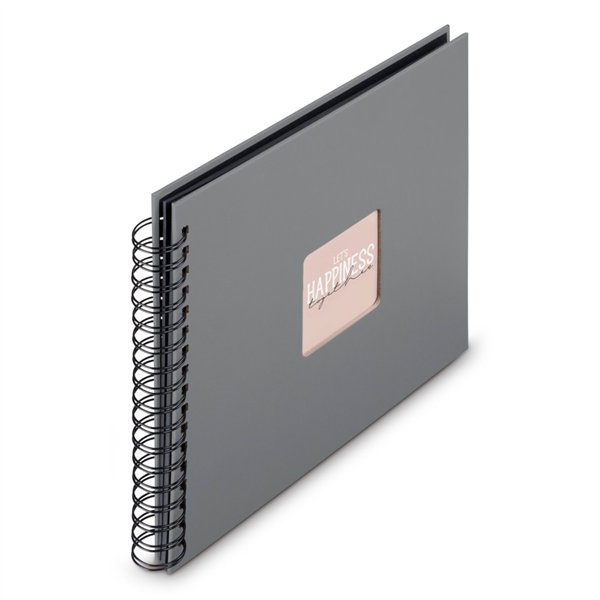 Hama  Fine Art  spirale grigio 28x24 50 pagine nere        9840