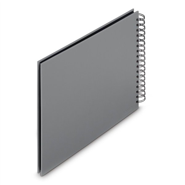Hama  Fine Art  spirale grigio 28x24 50 pagine nere        9840