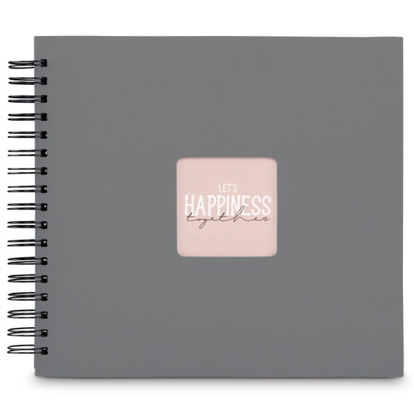 Hama  Fine Art  spirale grigio 28x24 50 pagine nere        9840