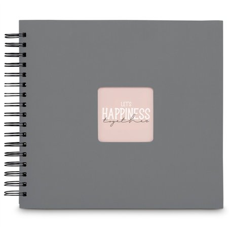 Hama  Fine Art  spirale grigio 28x24 50 pagine nere        9840