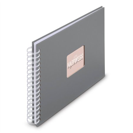 Hama  Fine Art  spirale grigio 28x24 50 pagine bianche  9837