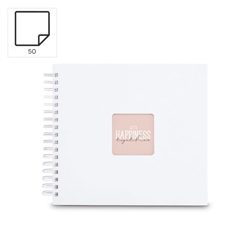 Hama  Fine Art  spirale bianco 28x24 50 pagine bianche  9843