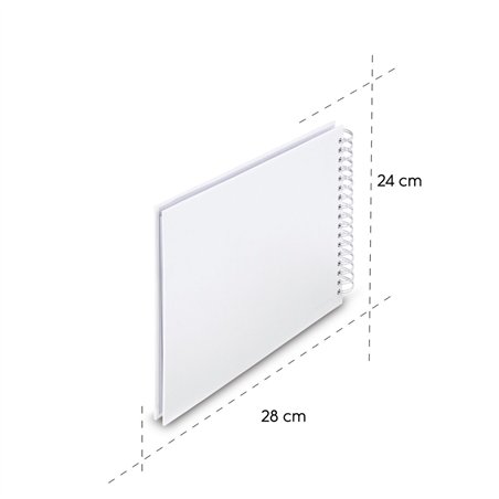 Hama  Fine Art  spirale bianco 28x24 50 pagine bianche  9843