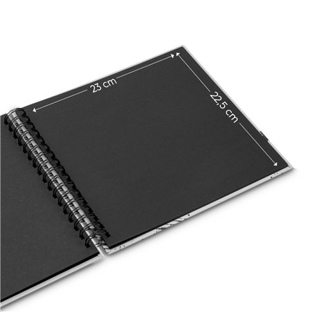 Hama  Fine Art  spirale Lagune 28x24 50 pagine nere        9864