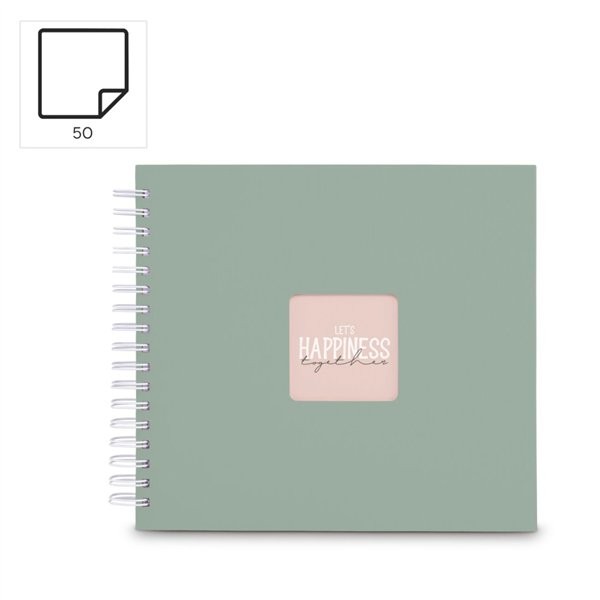 Hama  Fine Art  spirale salvia 28x24 50 pagine bianche  9867