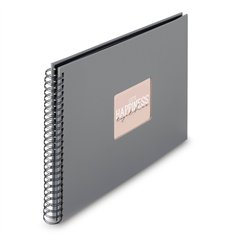 Hama  Fine Art  spirale grigio 36x32 50 pagine nere        9841