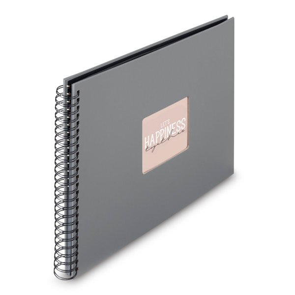 Hama  Fine Art  spirale grigio 36x32 50 pagine nere        9841