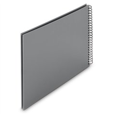 Hama  Fine Art  spirale grigio 36x32 50 pagine nere        9841 2