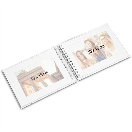 Hama  Fine Art  Spiral weiß 36x32 50 schwarze Seiten    9847