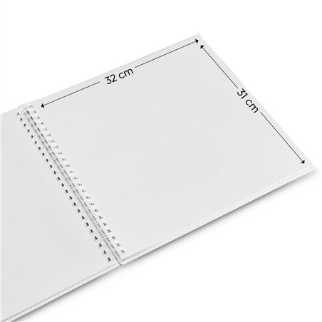 Hama  Fine Art  spirale Terra 36x32 50 pagine bianche  9856