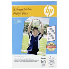 HP carta per foto lucido 10x15, 25 p.  250 g Advance Ph.
