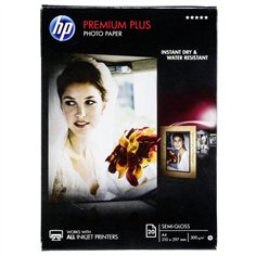 HP Premium Plus carta foto  A 4 Semi-Gloss white 20 fogli, 300 g