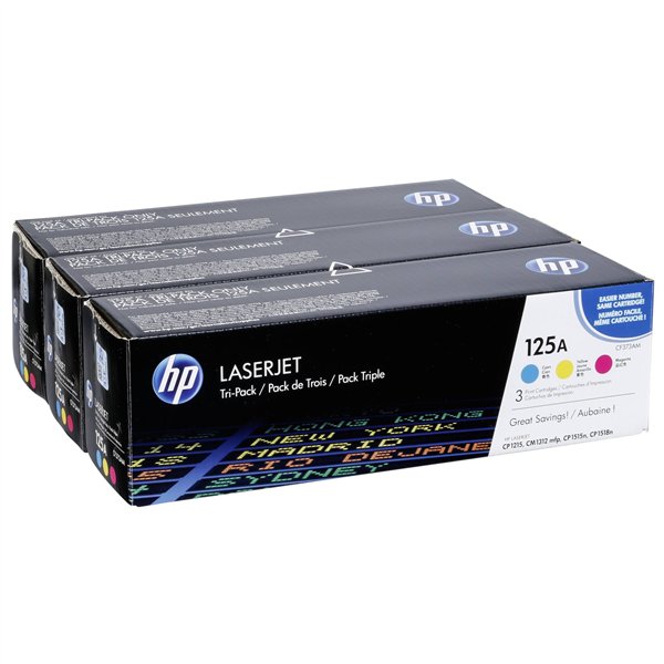 HP Toner Multi Pack CF 373 AM C/M/Y No. 125 A