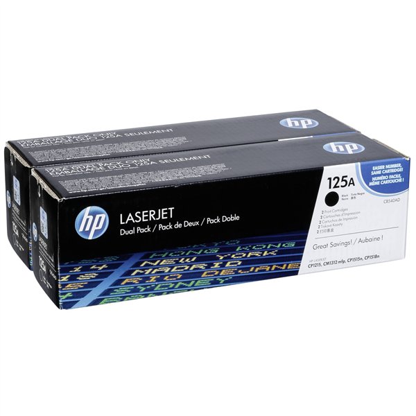 HP cartuccia CB 540 AD nero No. 125 A