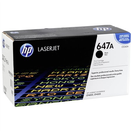 HP cartuccia CE 260 A nero No. 647 A