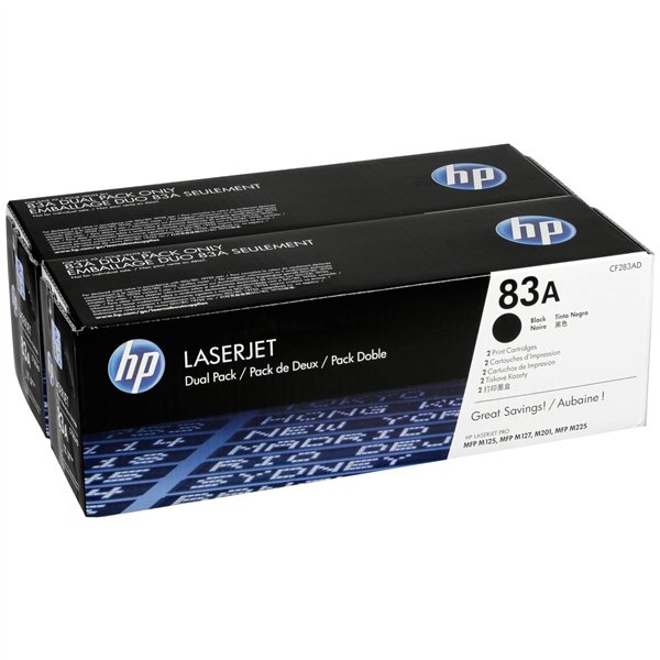 HP cartuccia CF 283 AD nero No. 83 A