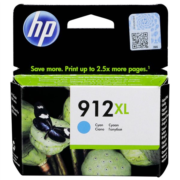 HP 3YL81AE cartuccia di inchiostro ciano No. 912 XL
