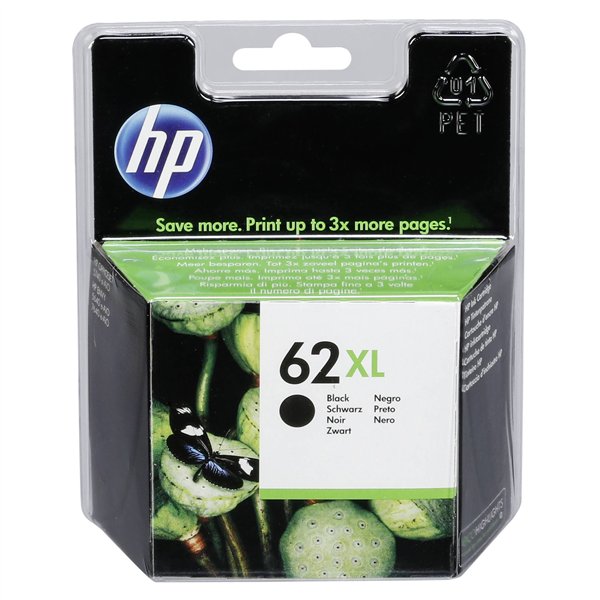 HP C2P05AE cartuccia nero No. 62 XL