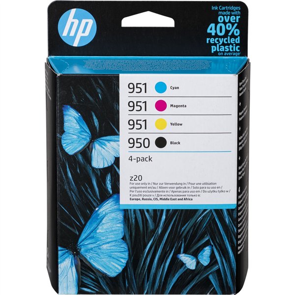 HP 6ZC65AE confezione da 4 BK/C/M/Y  No. 950 und 951