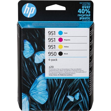 HP 6ZC65AE confezione da 4 BK/C/M/Y  No. 950 und 951