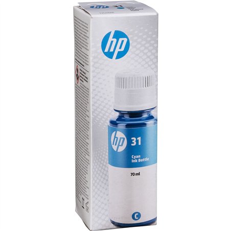HP 1VU26AE Ciano Original flacone inchiostro 70 ml No. 31