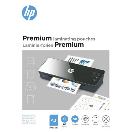 HP Premium Fogli di laminazione A3 80 Micron