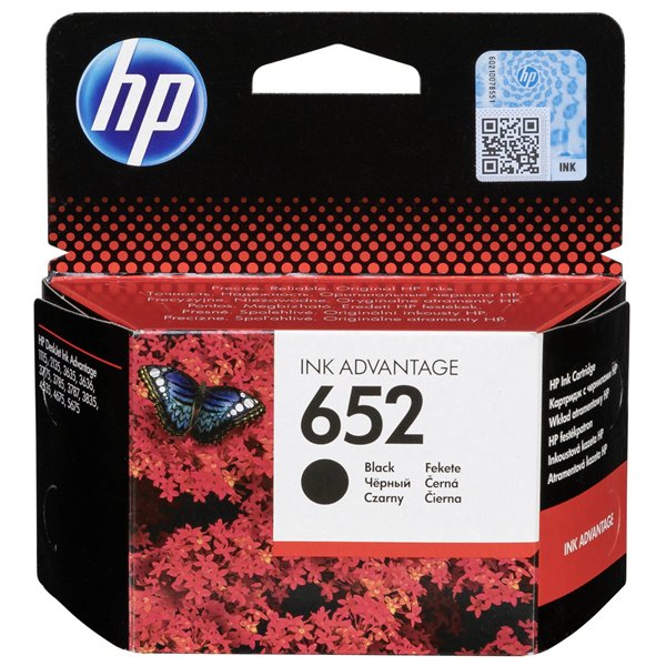 HP F6V25AE cartuccia nero No. 652