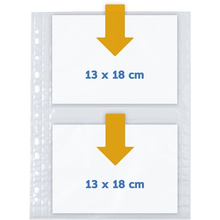 Herma fotophan 13x18 orizzontale bianco 250 fogli            7564