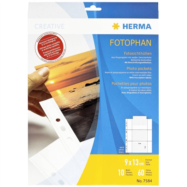 Herma fotophan  9x13 orizzontale 10 fogli                    7584