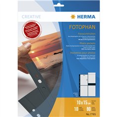 Herma fotophan 10x15 10 fogli neri 7785