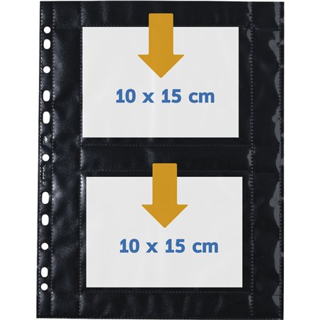 Herma fotophan 10x15 traverso 10 fogli nero 7786