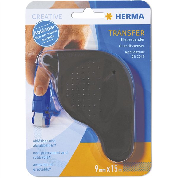 Herma transfer colla a nastro rimovibile, nero          1060