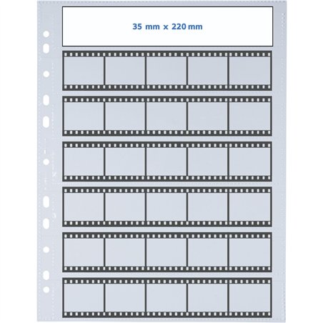 Herma Negative pockets da 5pz. PP chiaro       25 fogli    7761