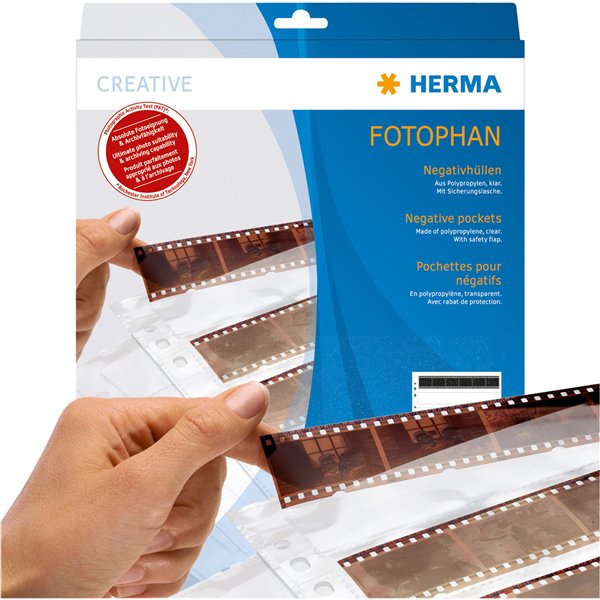 Herma negative MF PP chiaro       100 fogli   7769