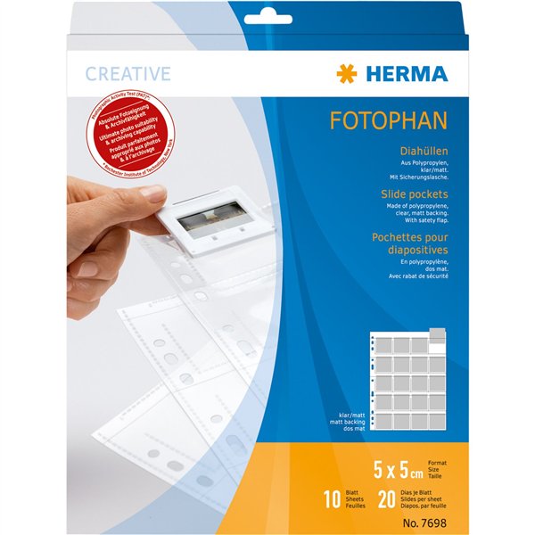 Herma Custodia dia 5x5 10 fogli chiaro/opaco                7698