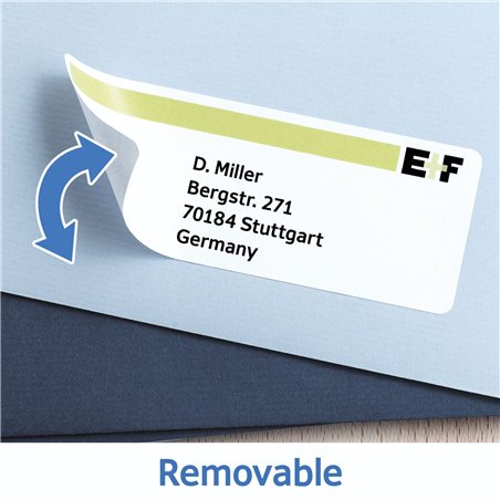 Herma etichette 35,6x16,9 mm bian.25 fo.2000 removibili 10003