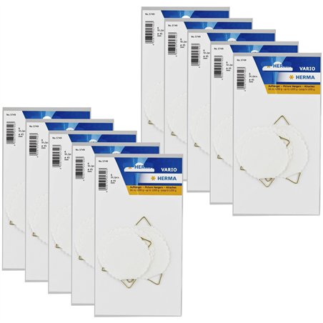 10x1 Herma gancio per foto    45 idrosolubile gommato      5749