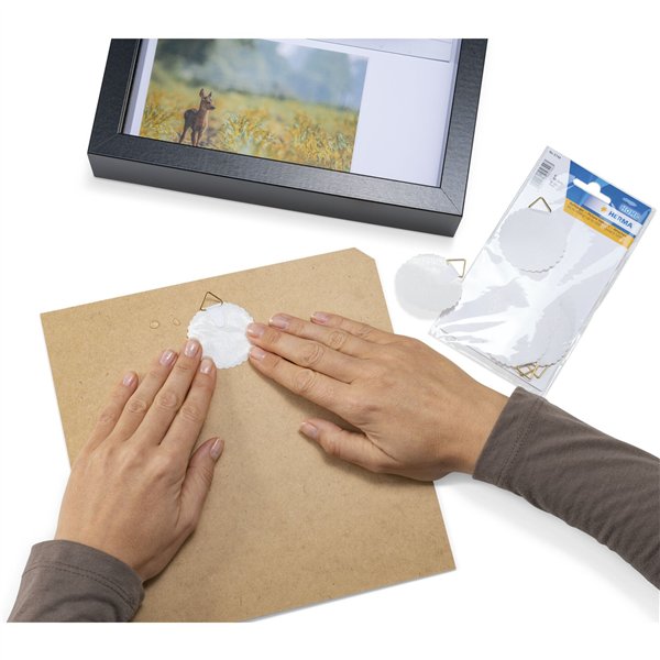 10x1 Herma gancio per foto    45 idrosolubile gommato      5749