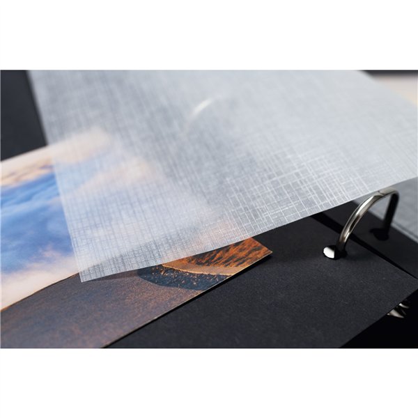 Herma cartoncino da foto nero 20 fogli 7577