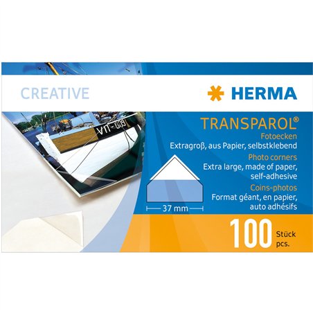 Herma Transparol Photo Corners XXL  100 pcs               1302