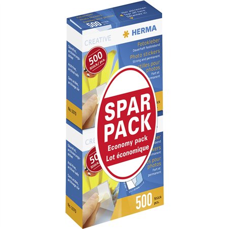 Herma Fotokleber pacco doppio 2x500 pezzi Sparpack 1075