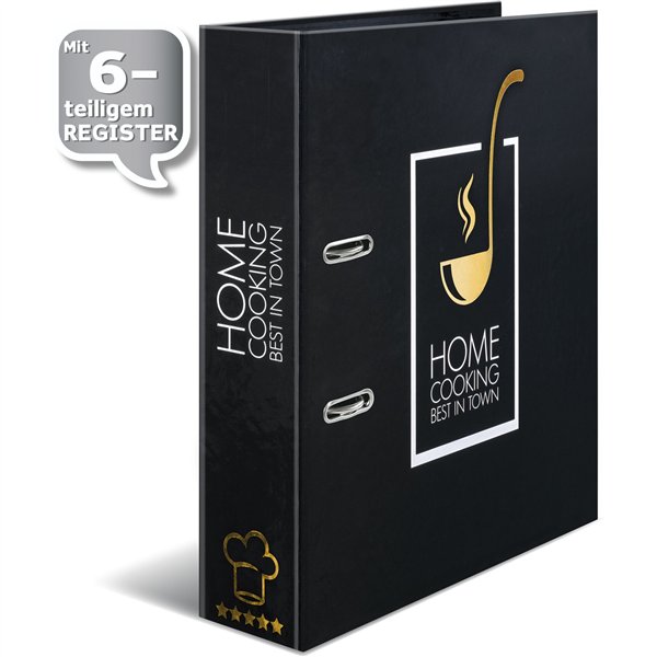 Herma raccoglitore per ricette nero Home Cooking DIN A4   19668