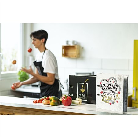 Herma raccoglitore per ricette nero Home Cooking DIN A4   19668