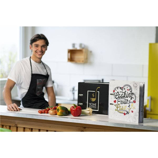 Herma raccoglitore per ricette nero Home Cooking DIN A4   19668