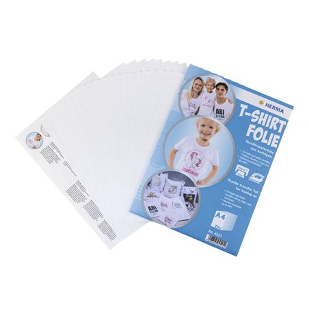 Herma pellicola per magliette A4 per tess. chiari+bia.20 fo. 4525