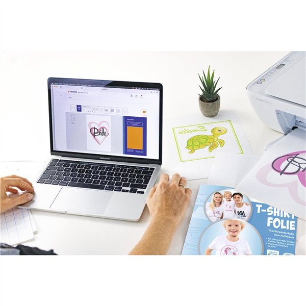 Herma pellicola per magliette A4 per tess. chiari+bia.20 fo. 4525