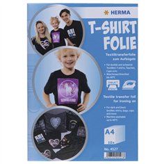 Herma T-Shirt pellicola A4 per tessuti neri e scuri 10 fo. 4527